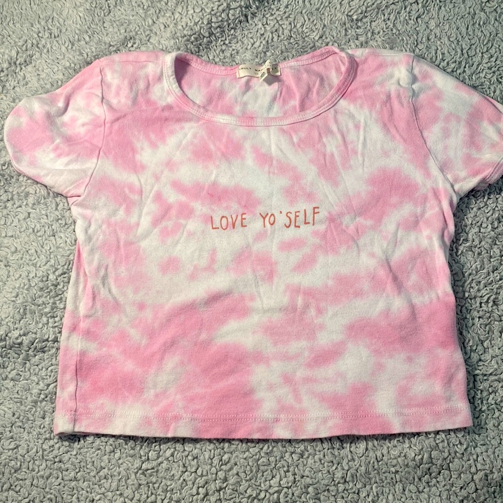 Truly madly deeply x urban | Love yo’self top | worn twice | open for OFFERS!